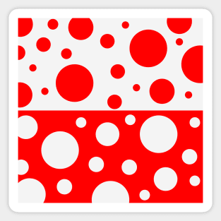 pop art polka dot pattern Sticker